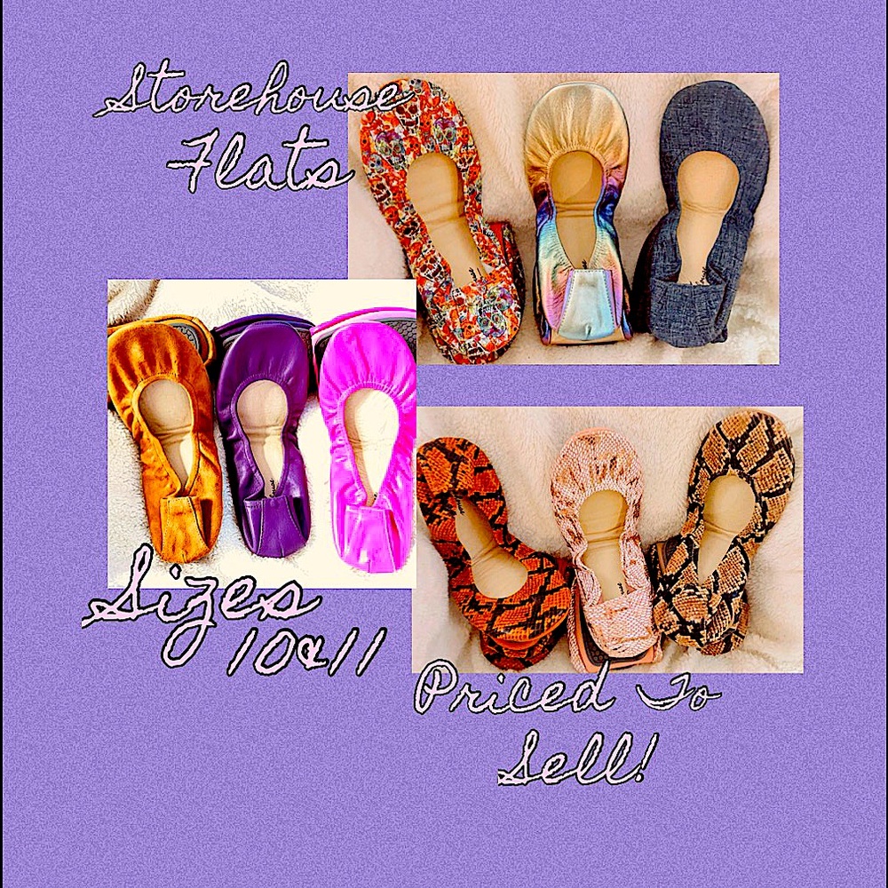 Beautiful(like new/barely worn)Storehouse Flats! Priced to sell! Sizes 10&11😊
